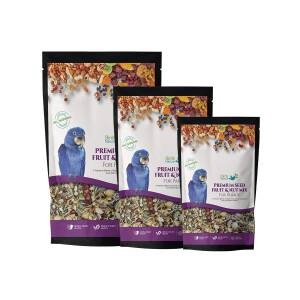 BirdsNature Seed,Fruit &Nut Mix for All Large Parrot, Amazons,Macaws, Cockatoos,Exotic Birds