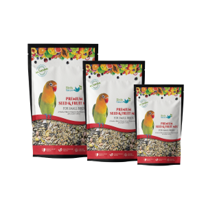 BirdsNature Premium Seed & Fruit Mix for Small Birds , Parakeets, Budgies, Parrots, Canaries & Finches, Love Birds, Small Hook bills