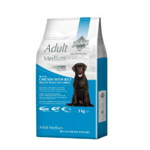 Dibaq Adult Medium Chicken with Rice 100% Natural Dog Food 3kg