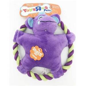Pawsindia Hippo Rope and Plush Toy for Dog