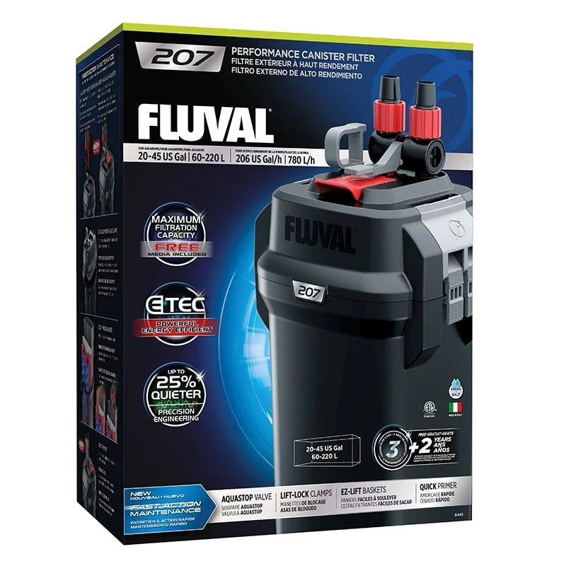Fluval 207 Canister Filter, 20-45...