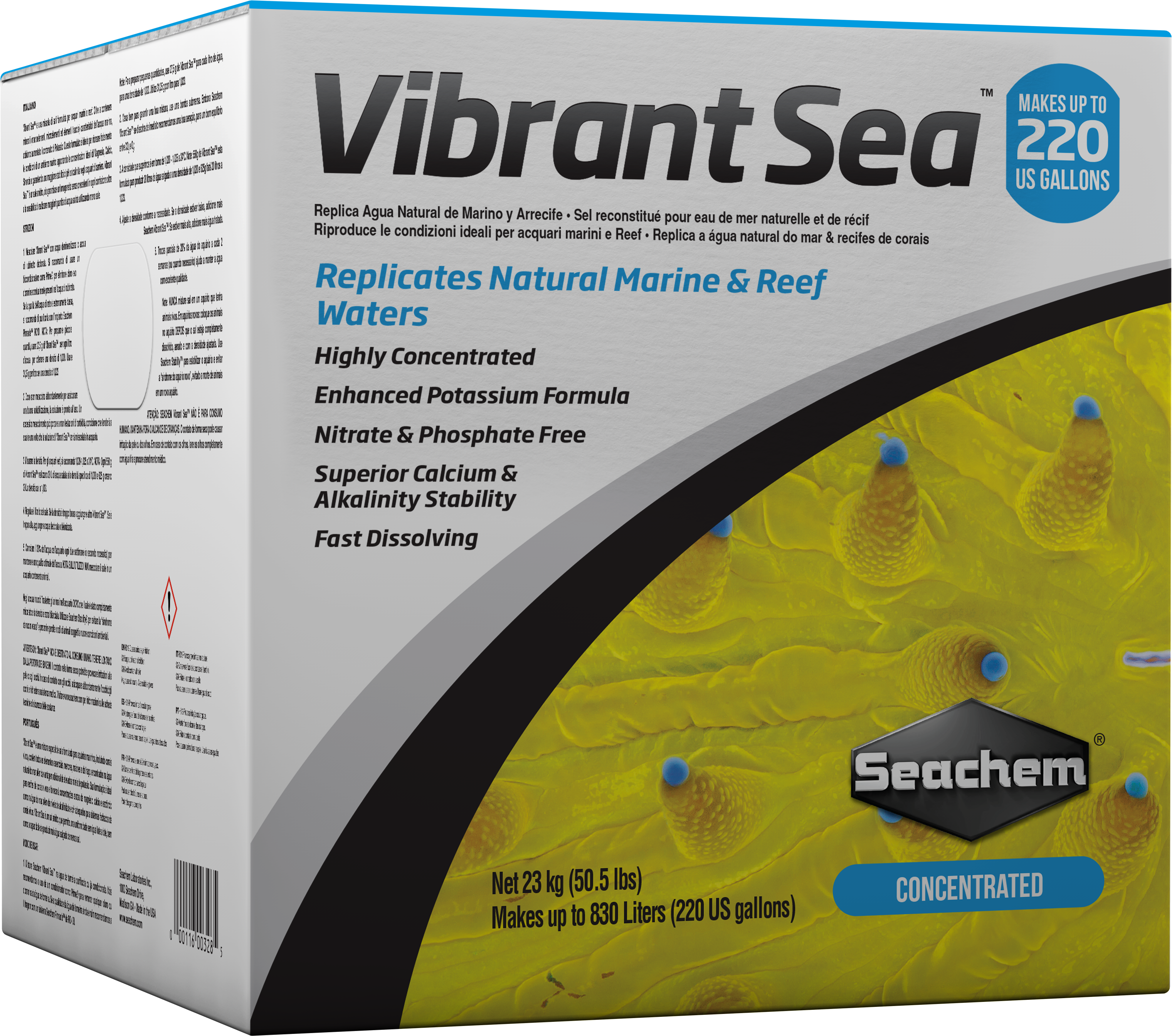 Seachem Vibrant Sea 23 kg