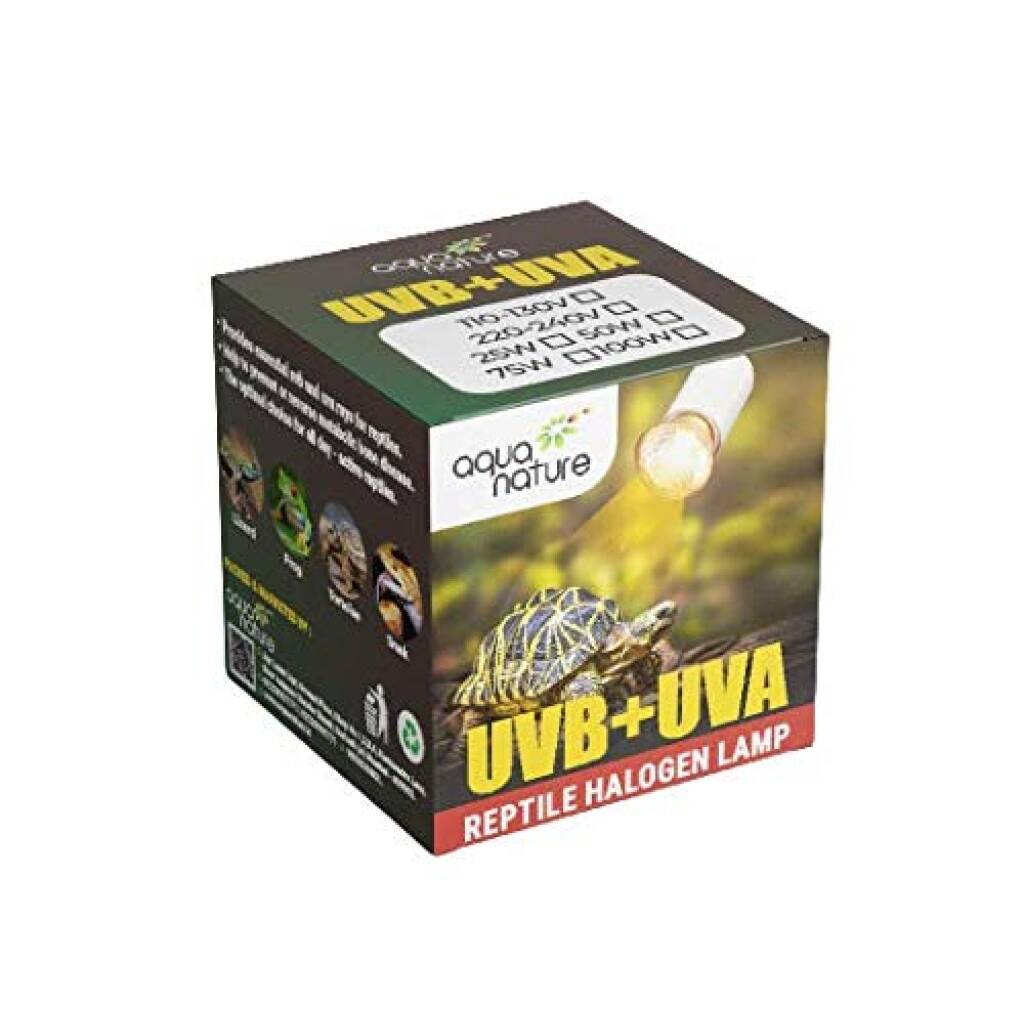 AquaNature UVB+ UVA Halogen Lamp for Turtle Reptiles 220