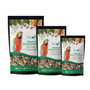 BirdsNature Premium Seed & Veggie Mix for Macaws,Amazons,Cockatoos & Exotic Birds.