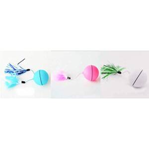 Pawsindia Magic Feather Interactive Ball For Cat Toy
