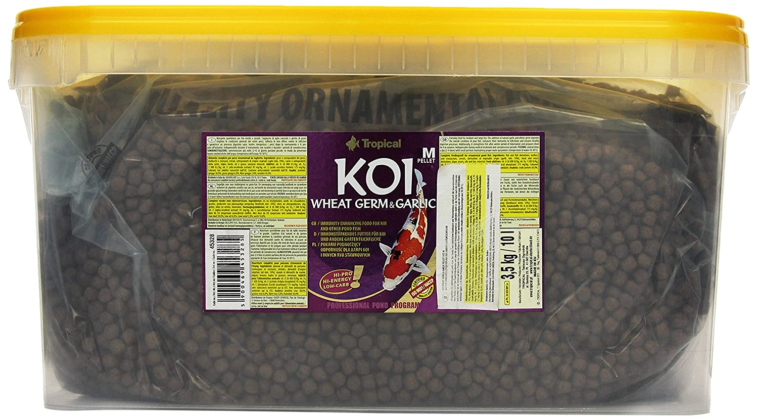 Tropical  KOI Wheat Germ & Garlic Pellet Size M