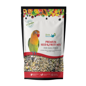 BirdsNature Premium Seed & Fruit Mix for Small Birds , Parakeets, Budgies, Parrotlets, Canaries & Finches, Love Birds ,Small Hookbills