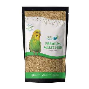 BirdsNature Premium Yellow Millet, Kang Seed Bird Food for Cocktail, Silver, Finches, Munias, Parakeets, Parrots,Quails, Native American Sparrows, Doves, Cardinals & Exotic Birds