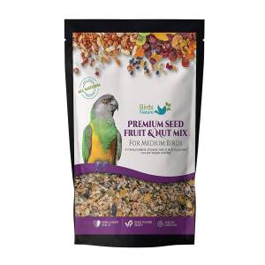 BirdsNature Seed,Fruit & Nut Mix for Medium Birds,Cockatiels,Caiques,Small Conure,Lories and Lorikeets,Poicephalus,Love Birds,Quaker