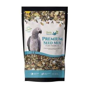 BirdsNature Seed Mix Food for All Parrot,African Greys, Senegals, Amazons, Eclectus, Small Cockatoos, Conures, Caiques  & Exotic Birds