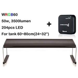 Chihiros WRGB Led Light for Planted Aquarium+ Commander 4 Wrgb-60 Suitable for 24”-32”