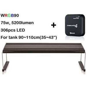 Chihiros WRGB Led Light for Planted Aquarium+ Commander 4 Wrgb-90 Suitable for 35-43”