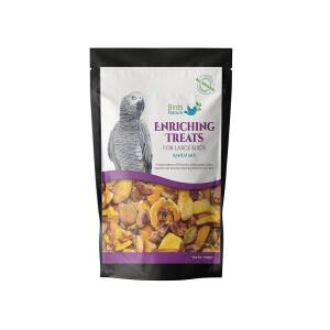 BirdsNature All Natural Enriching Treats for Large Birds (African Greys, Amazons, Cockatoos, Conures , Macaws & Exotic Birds ) 100g (Ranch Mix)