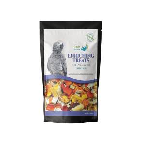 BirdsNature All Natural Enriching Treats for Large Birds (African Greys, Amazons, Cockatoos, Conures , Macaws & Exotic Birds ) 100g (Orient Mix)