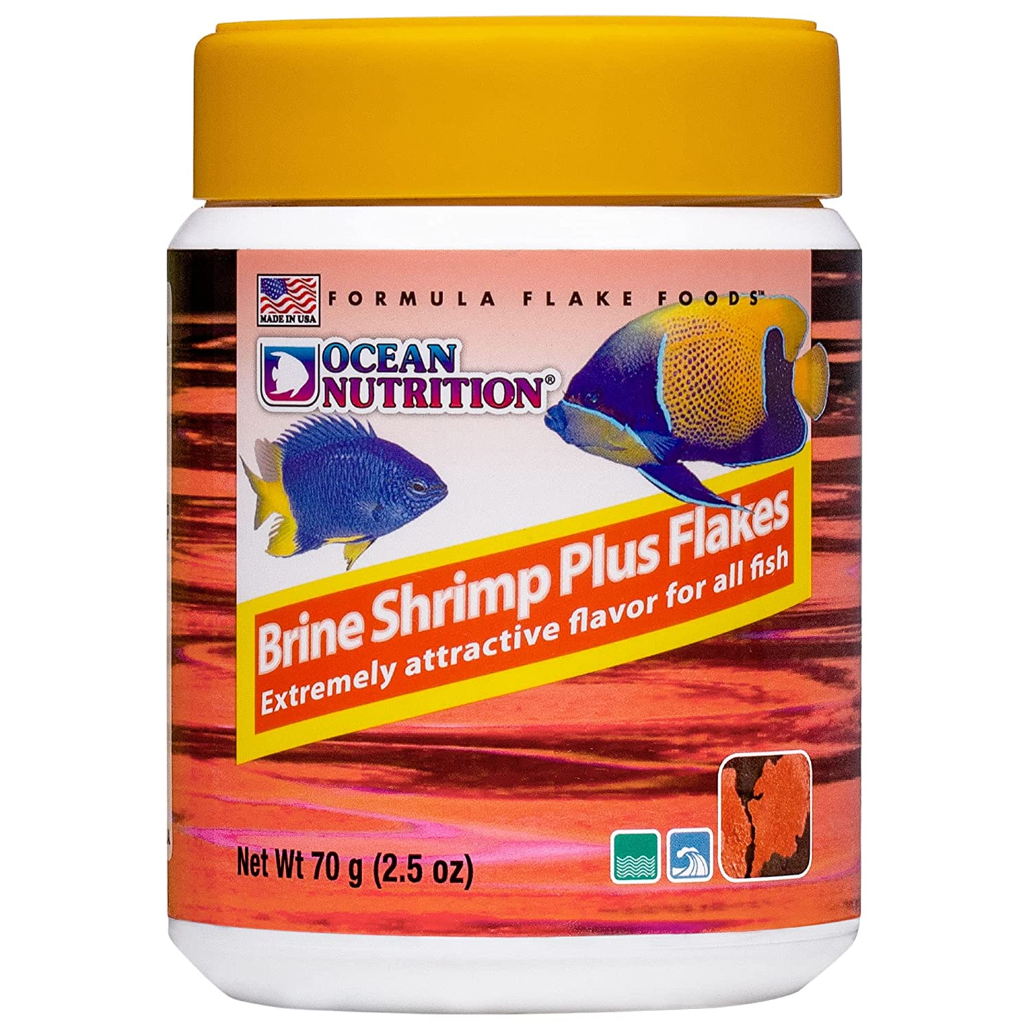 Ocean Nutrition Brine Shrimp Plus Flakes Fish Food – 71 Gm – Aquanature