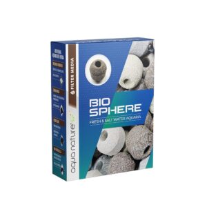 AquaNature 5D Ceramic Bio-Filter Nano sphere 5 Colors Bio Balls Bio-Tech Filter Media For Freshwater & Saltwater Aquarium (B7)Colors May Vary