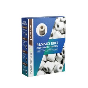 AquaNature Aquarium Super Nano Porous Bio Ceramic Ring Filter Media for Freshwater & Saltwater (Beige) (A8/NX-21)