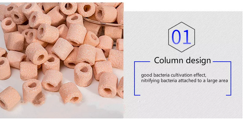 AquaNature Aquarium Super Nano Porous Bio Ceramic Ring Filter Media for Freshwater & Saltwater (Pink) (A9) - Image 2