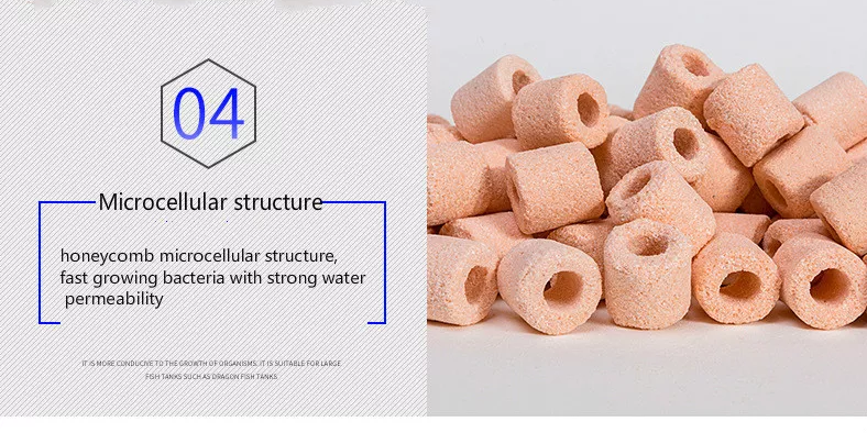 AquaNature Aquarium Super Nano Porous Bio Ceramic Ring Filter Media for Freshwater & Saltwater (Pink) (A9) - Image 5