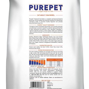 Purepet Mackerel Adult Dry Cat Food, 6 kg