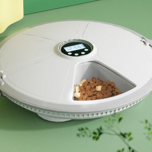 Sunsun Automatic Pet Feeder Six Time Programmable Pet Meal for Dog & Cat DWE