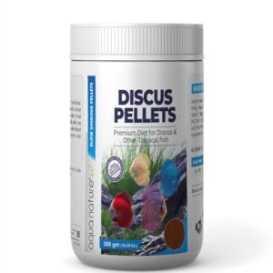 AquaNature Discus Pellets Tetra bits Complete Fish Food Premium Diet for Discus & Other Tropical Fish 300g