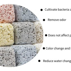 Aquanature Aquarium Bio Quartz Cube Nitrifying Bacteria House Cultivate Nitrification Bacterial Super Energy Filter Media for Freshwater & Saltwater Aquarium NX-46