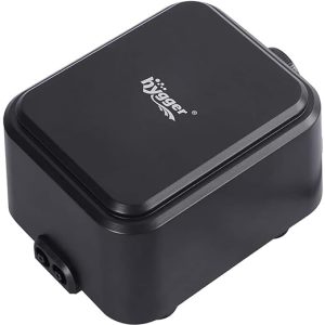 Hygger Adjustable 160GPH 5W Aquarium Air Pump Dual Outlets (4mm) for Air Stone, Sponge Filters, Powerful Oxygen Pump for Fish Tank 1-150 Gallon, 0.02MPa, 110-120V/60HZ, Power Cord 6ft Hg-958