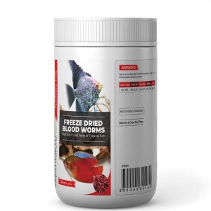 AquaNature Freeze Dried Blood Worms Daily Diet for All Variety of Tropcial Fish (Floating Type)