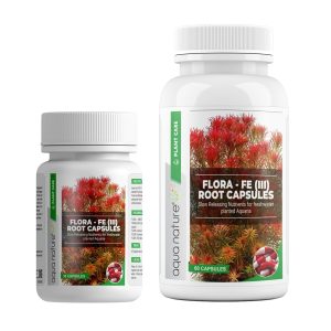 AquaNature Flora Fe (III) Root Capsules Slow Releasing Nutrients for Freshwater Planted Aquaria