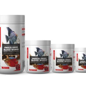 AquaNature Freeze Dried Blood Worms Daily Diet for All Variety of Tropcial Fish (Floating Type)