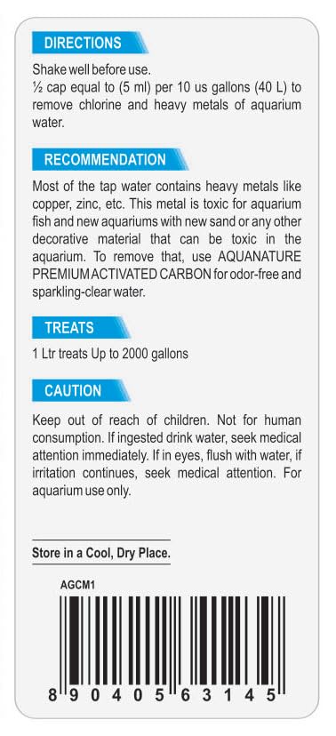 AquaNature Goldfish Water Conditioner...