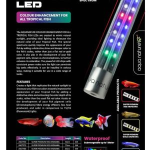 AquaNature Submersible Colour Enhancement Led Light with UVA + UVB Spectrum for All Tropical Fish