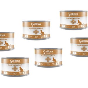 Calibra Gastrointestinal Veterinary Diets Wet Food for Cats, 200g Pack of 6