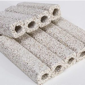 AquaNature Ceramic Bio Filter Far-Infrared Bacteria House Biological Bacteria Nitrification Filter Media for Freshwater & Saltwater (Pack of 5pcs, Square Grey Thick NX-09