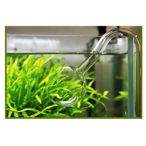 AquaNature® Aquarium Poppy Outlet Glass Lilly Pipe for Planted Aquarium