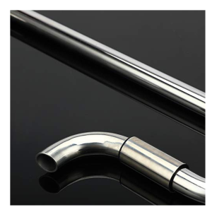 aqua nature Stainless Steel Lilly Pipe for Aquarium (12 Mm Outlet + 16 Mm Inlet)