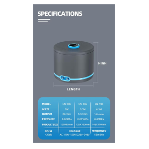 AquaNature® Chaning Aquarium Super Silent Double Outlet Oxygen Air Pump CN-906